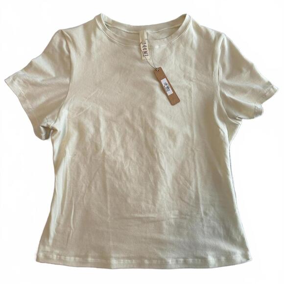 NWT Skims Womens Cotton Jersey T Shirt MARBLE Size XL - Picture 2 of 5